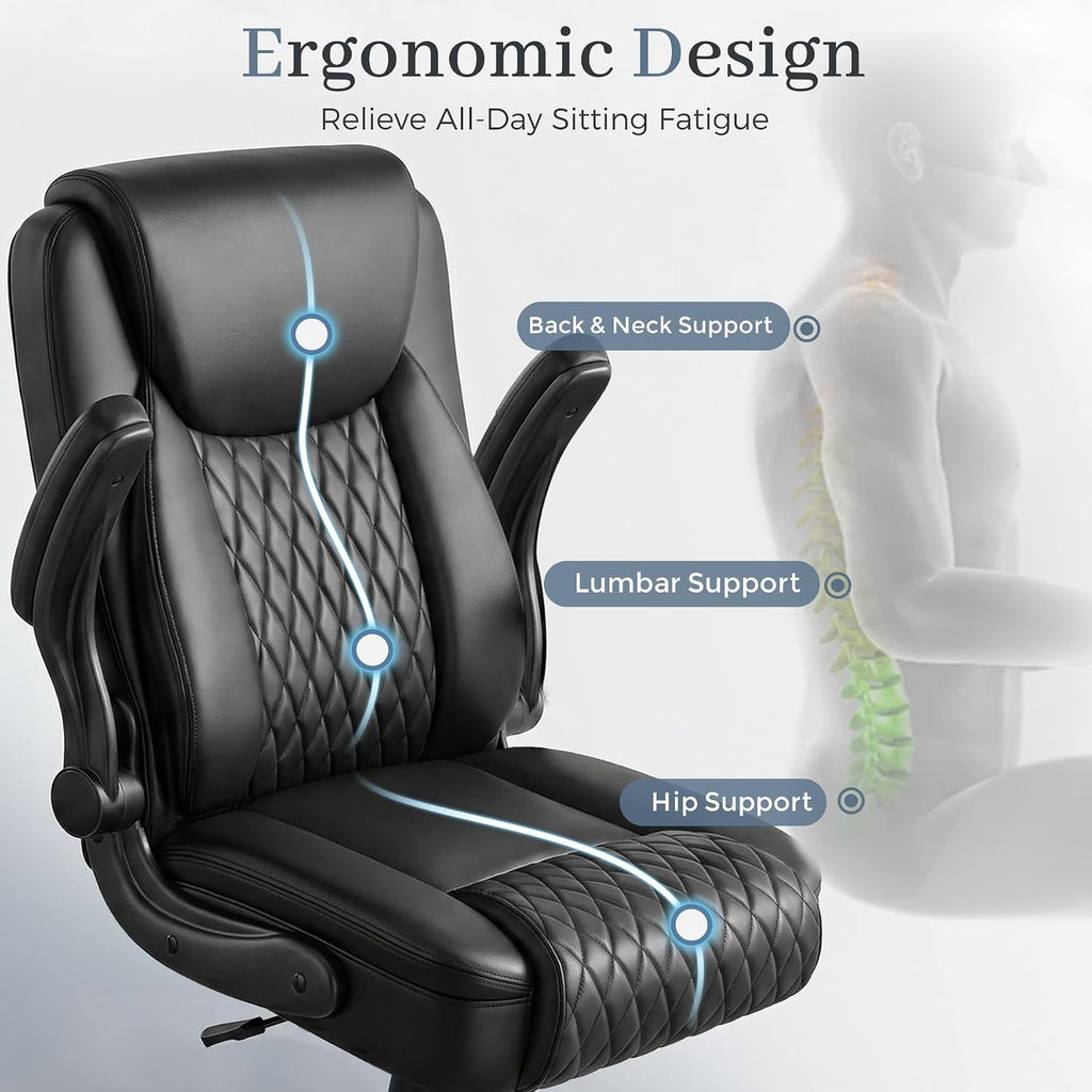 gtpoffice executive office chair with comfortable lumbar support, package contents