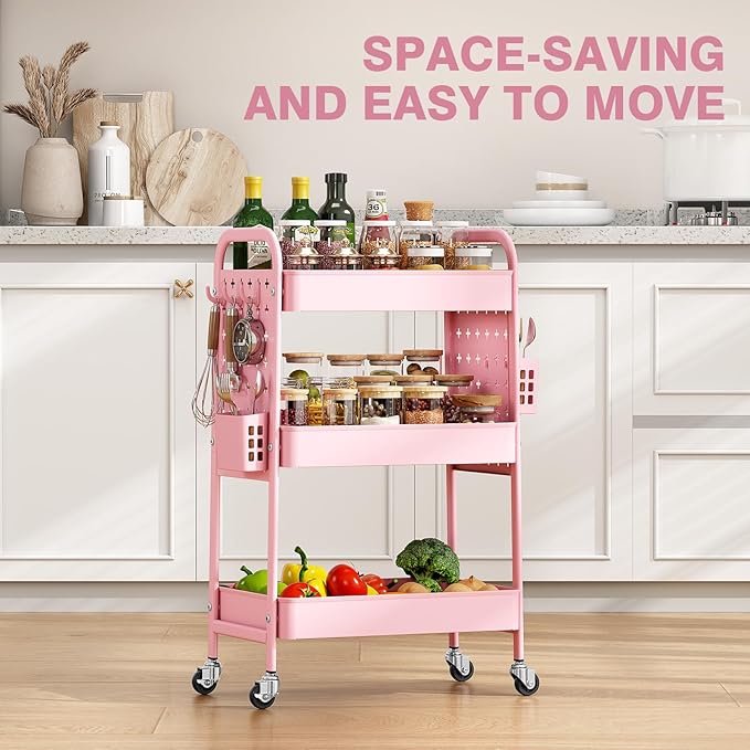 KINGRACK 3 Tier Rolling Cart - Image 6