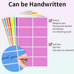 STARLIBOO Colored Labels Stickers, 3 x 2 Inch Rectangular Moving Labels - Image 4
