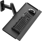 Keyboard Tray Wall Mount, Sit-Stand 26 Inch Keyboard and Mouse Stand, Height by PUTORSEN