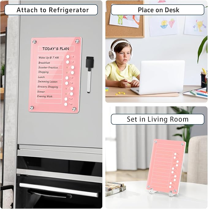 NiHome Acrylic Magnetic To Do List Planning Board - Image 5