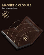 typecase Mens Wallet Card Holder: Pop Up Aluminum Case, Genuine Leather - Image 8