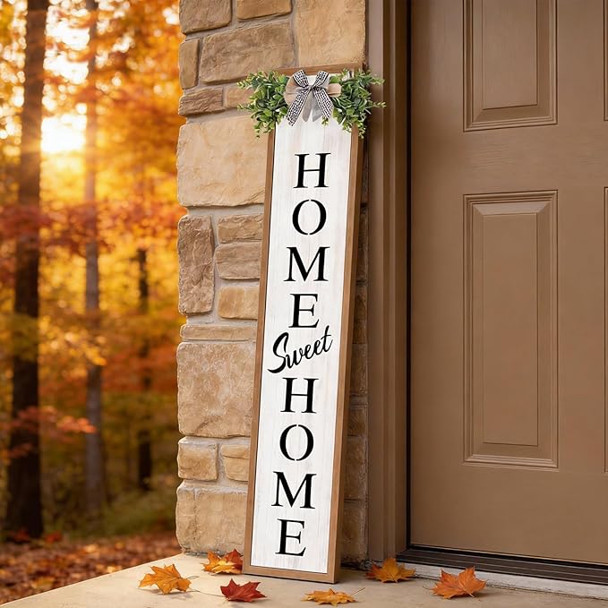 Double-sided Welcome Wooden Sign Stand - Image 8