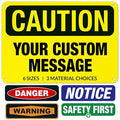 Custom Caution Sign, OSHA Sign, 10x7 Inches, Rust Free .040 Aluminum, Fade by SigoSigns