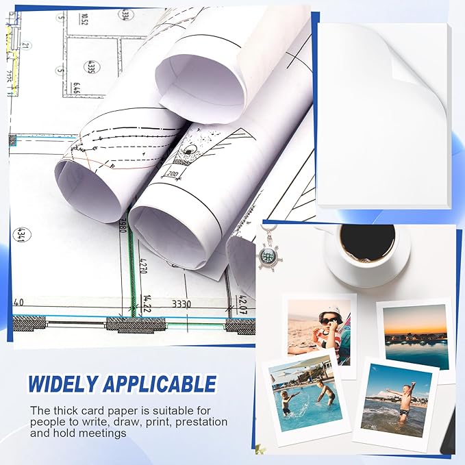 Gersoniel 100 Pcs Printer Paper 11 x 17 Inch Copy Paper 52 lb Glossy Paper - Image 6