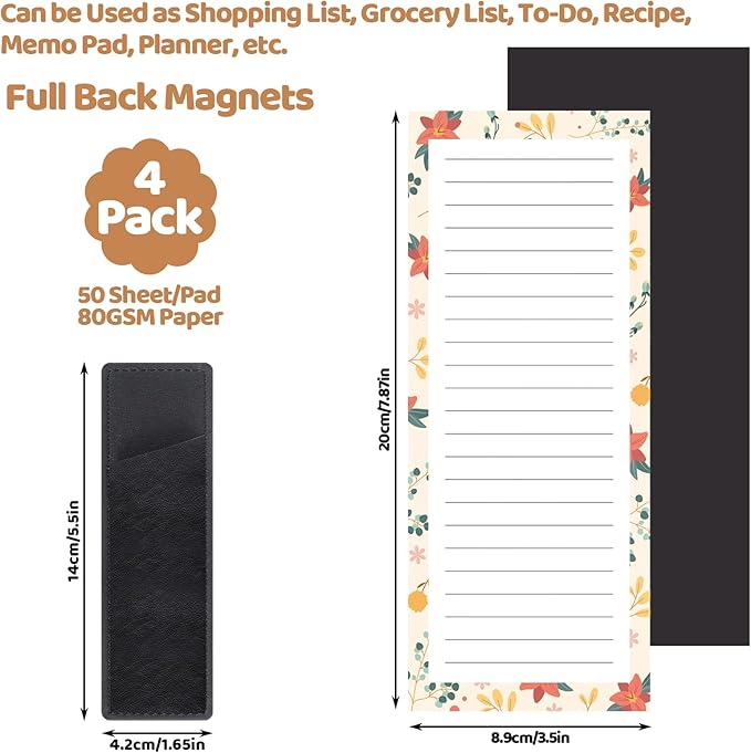 Thboxes 4 Pack Magnetic Note Pad - Image 7