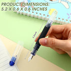 Crtiin 36 Pcs Disposable Fountain Pens, Back to School Quick Drying Ink Pen - Image 3