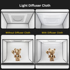 raleno 24w light box with adapter, 16"x12" lightbox, side view