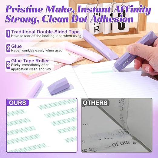 4Pcs Double Sided Tape Pens, 2025 New Multipurpose Double Sided Tape Roller - Image 5