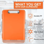 Sooez Clipboards with Storage, High Capacity Clip Boards 8.5x11 with Storage - Image 4