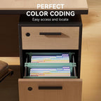 ThinkTex Plastic Expanding Hanging File Folders, 7 Innovative 1.2" Accordion - Image 5