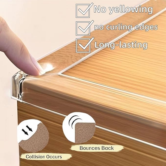 Clear Edge Protector Strip, 2in Width x6.6ft Length, Self Adhesive Protective - Image 3