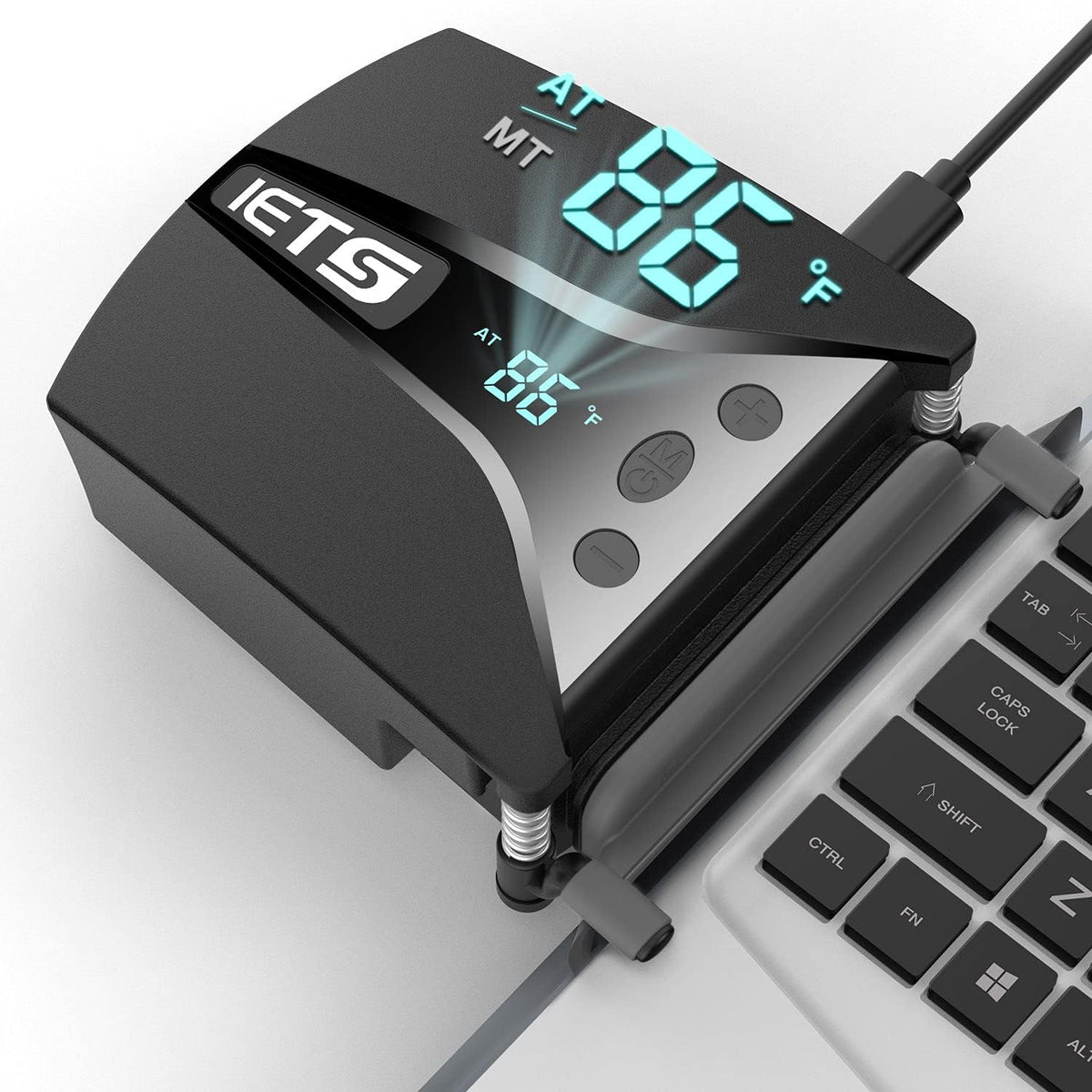 IETS GT202UB vacuum laptop fan cooler With temperature display, intelligent t...