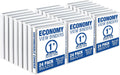 Samsill 1 Inch 3 Ring Binders, Made in USA, Economy Round Ring, 200 Sheet