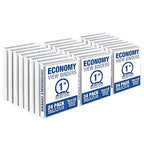 Samsill 1 Inch 3 Ring Binders, Made in USA, Economy Round Ring, 200 Sheet by Samsill