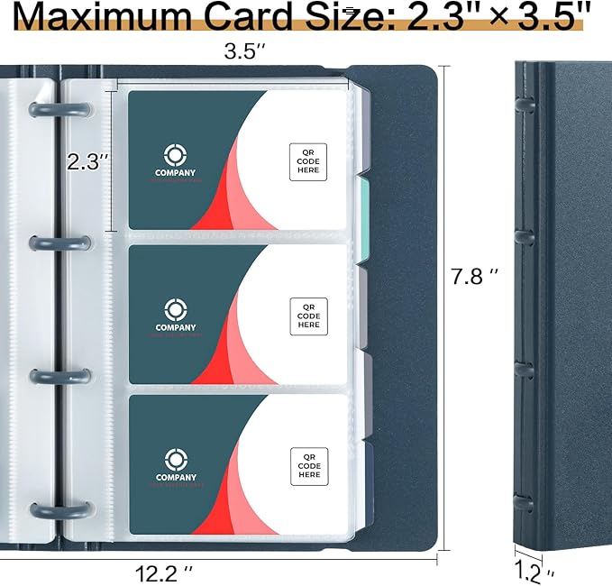 deli Business Card Book Holder, Business Card Organizer, Name Card Book Holder - Image 7