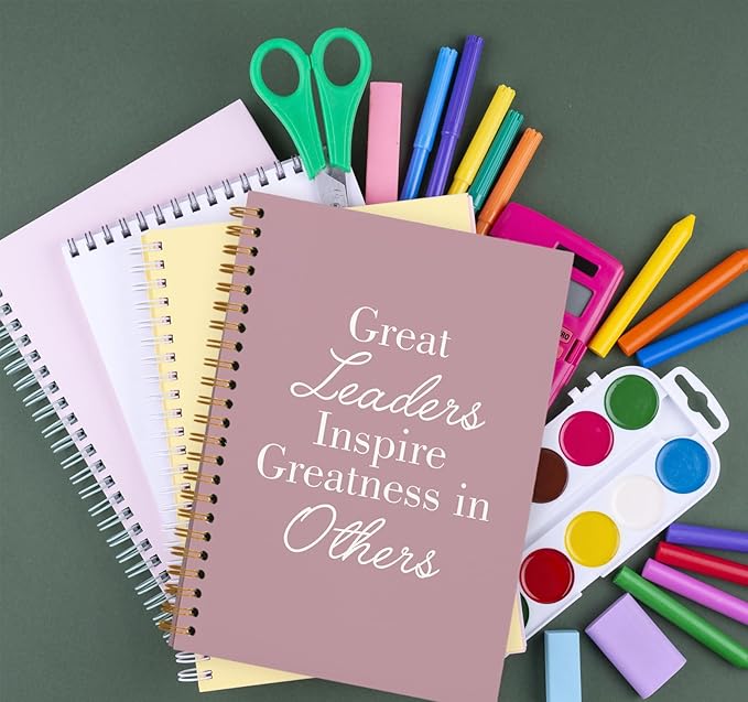 OXW Pink Meeting Notebooks for Work, Leadership Gifts Office Work Notebook - Image 6