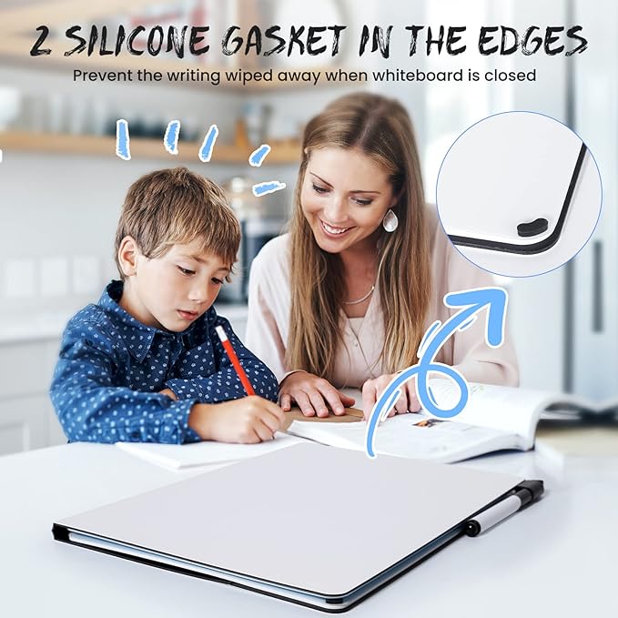 AGM Double Sided Mini Whiteboard, A4 Portable Dry Erase Board - Image 4