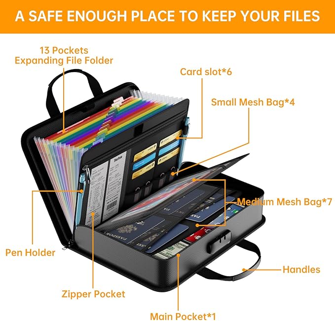 DocSafe Accordion File Organizer Bag - Image 8