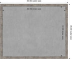 Amanti Art Silver Framed Magnetic Board 35x43 X-Large Vision Board - Image 4