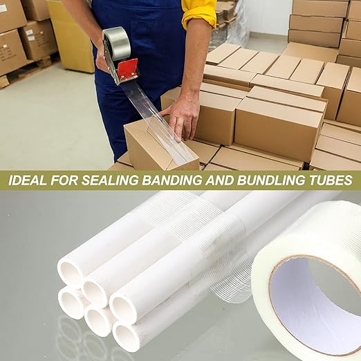 Treela 20 Rolls Strapping Tape 2 Inch X 60 Yards 5.5 Mil Fiberglass Filament - Image 6