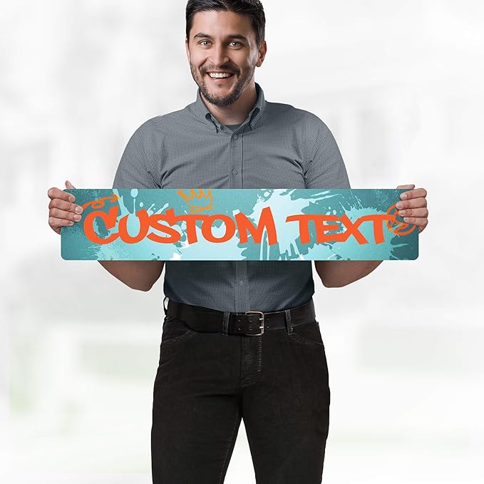 Custom Sign, Custom Street Sign, 11 Font Colors, 13 Font Styles, 4 Hole Options - Image 2
