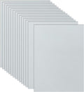Guakicae 32 Sheets Grey Cardstock 8.5 x 11 Printer Paper, 80lb Thick Silver by Guakicae