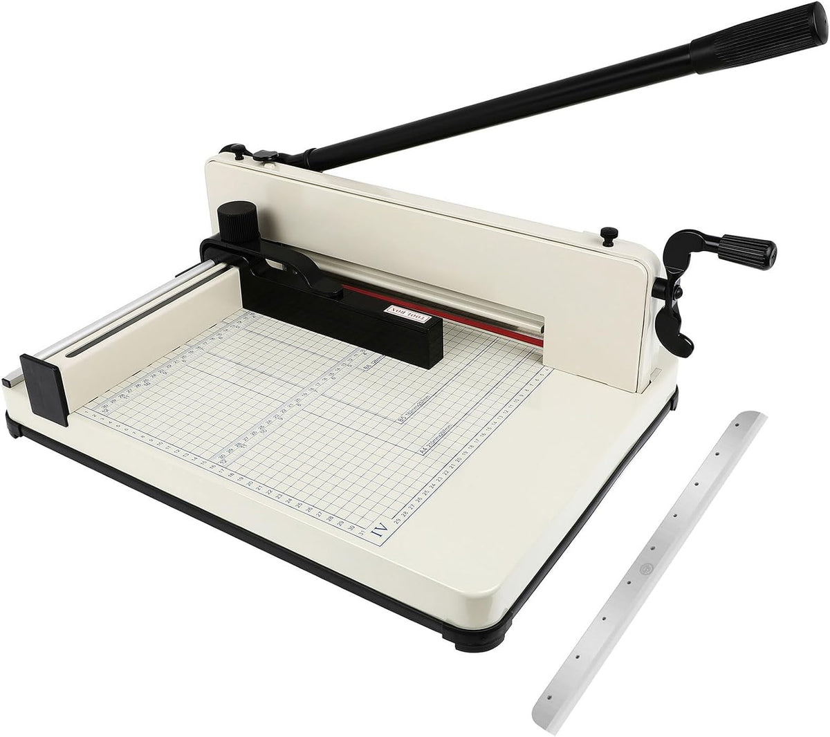 Heavy Duty Paper Cutter,17 Inch Guillotine Paper Cutter, One Replacement Blad...