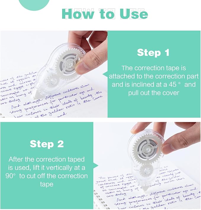 M&G White Correction Tape, 39.37 Ft/Pack, - Image 3