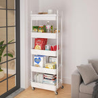 Calmootey 5-Tier Rolling Utility Cart - Image 4