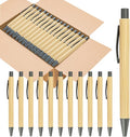 lyforx 100pcs Bamboo Pens Bulk Wooden Bamboo Pens Engraving Wooden Ballpoint by lyforx