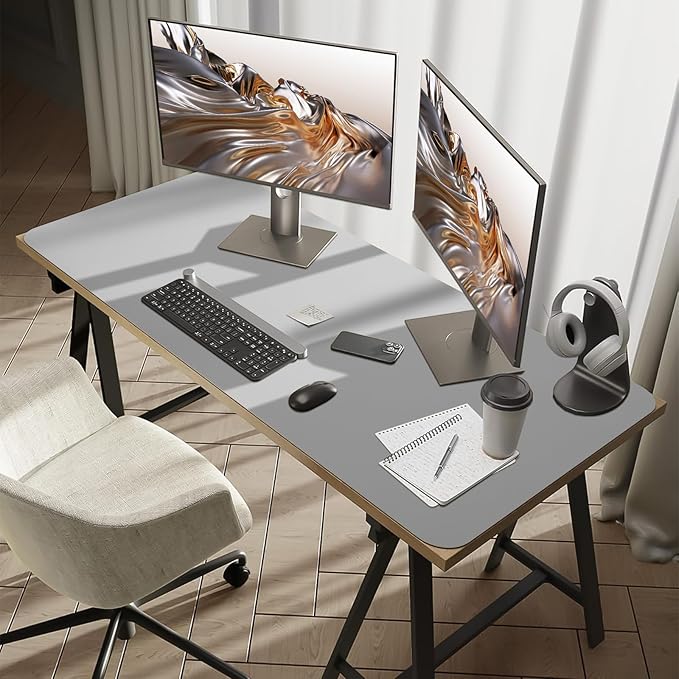 Bloss Large Desk Pad, 47.2" x 24" Desk Mat, Desk Pads on Top of Desks, Computer - Image 2