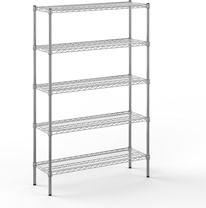 Regal Altair 14" Deep x 42" Wide x 64" Height Wire Shelving Kit | 5-Tier | NSF by Regal+Altair