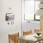 SRIWATANA Mail Holder Wall Mount, Mail Organizer Key Holder - Image 5
