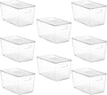Vtopmart 8 Pack Clear Stackable Storage Bins by Vtopmart