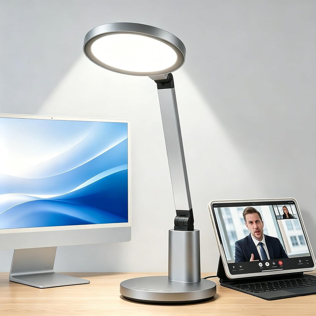 desk lamp for home office, eye-caring diffused table, main product view