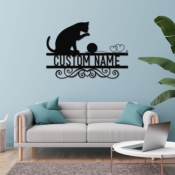 Dyoart Personalized Cat Metal Signs - Image 4