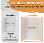 8 PCS Trifold Poster Board- Extra Large 48" x 36" Tri Fold Display Board Hard & - Image 2