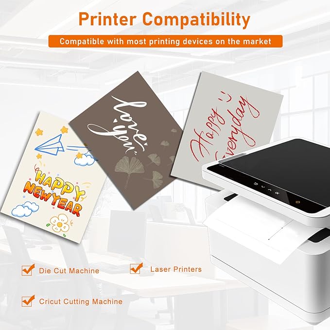 100 Sheets Coffee Shimmer Cardstock 8.5 x 11 Craft Paper, 92lb Premium Glossy - Image 4