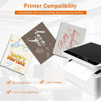 28 Sheets Silver Shimmer Cardstock 8.5 x 11 Craft Paper, 92lb Premium Glossy - Image 4