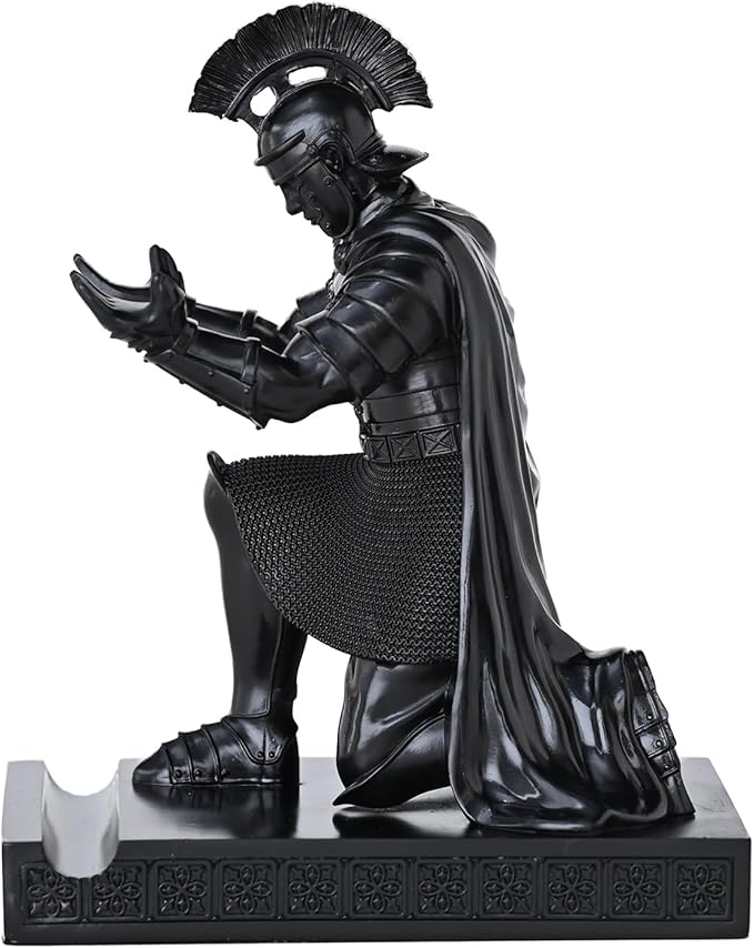 CYXStar Roman Praetorian Prefect Warrior Knight Pen Holder Desk Ornament Resin - Image 9
