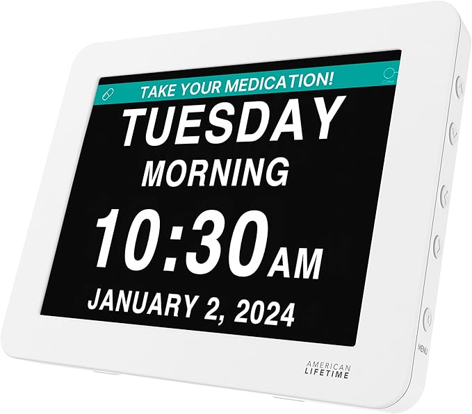 American Lifetime New 2026 Dementia Clock Large Digital Clock by AmericanLifetime