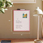 U Brands Contempo Magnetic Dry Erase Board White Board, 11” x 14”, Blush Pink - Image 2
