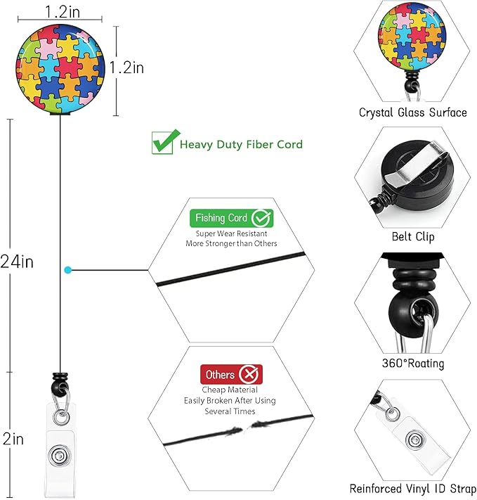 ID Badge Holder with Breakaway Lanyard, Lanyards - Image 6