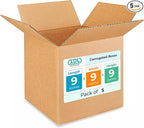 Small Cube Moving & Shipping Boxes 9 x 9 x 9 inches by IDLPackaging