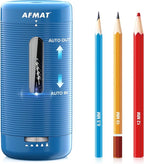 AFMAT Electric Pencil Sharpener, Fully Automatic Pencil Sharpener, Auto in & Out by AFMAT