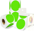 3 Inch Round Colored Dot Stickers, 4 Rolls in Dispenser Box by Unknown