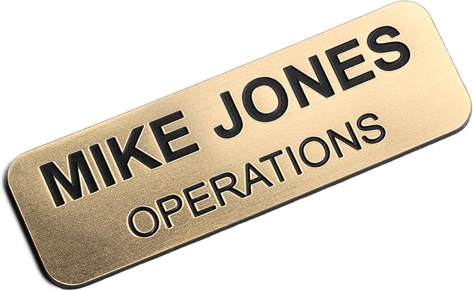 Custom Engraved Name Tag Badges – Personalized Identification by ProvidenceEngraving