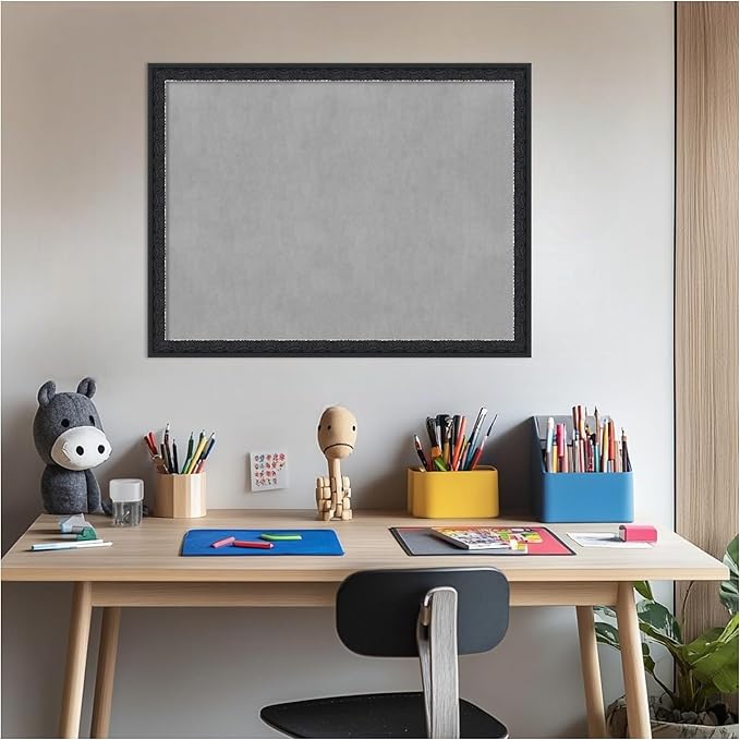 Amanti Art Black Framed Magnetic Board 20x26 Medium Vision Board - Image 6