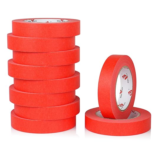 BOMEI PACK Red Painters Tape 1 Inch - Image 8